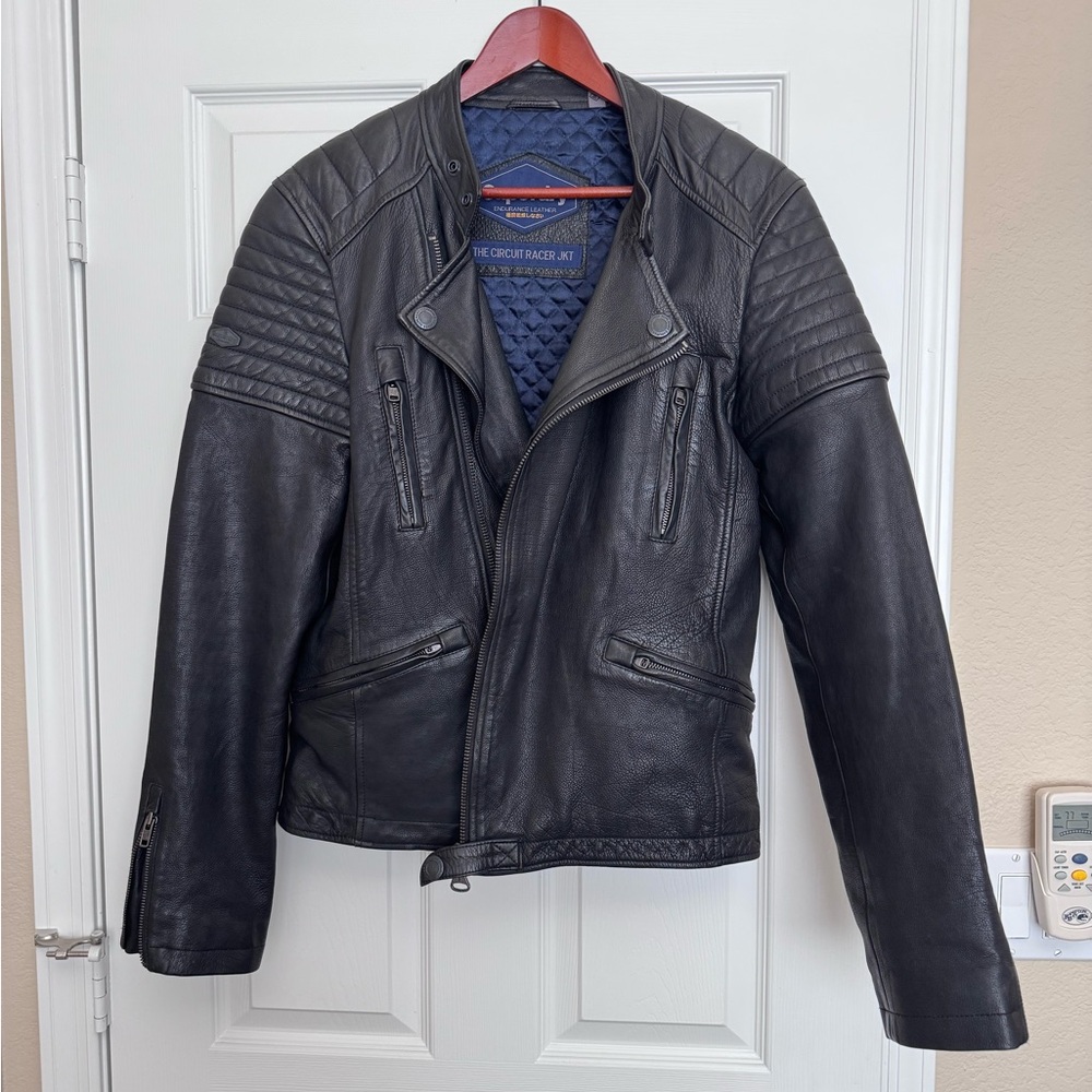 Superdry Endurance Indy Circuit
Leather Jacket Size L Black